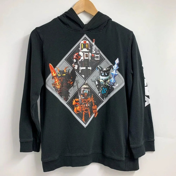 Roblox Official Boy's Multi Character Pullover Cotton‎ Hoodie Sweatshirt Size XL - Picture 1 of 11